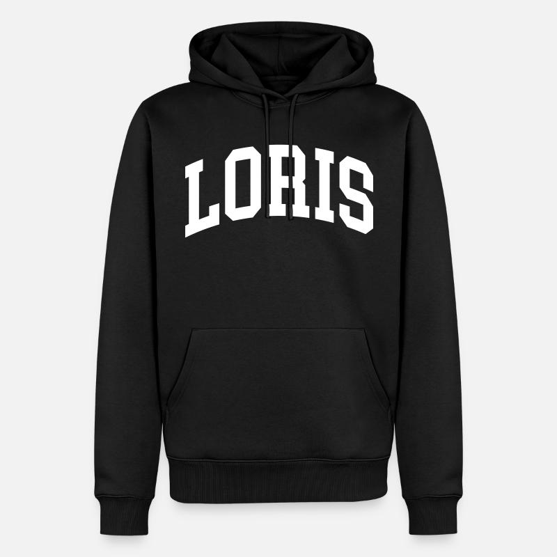 Loris - Sweat à capuche Premium bio Homme - noir