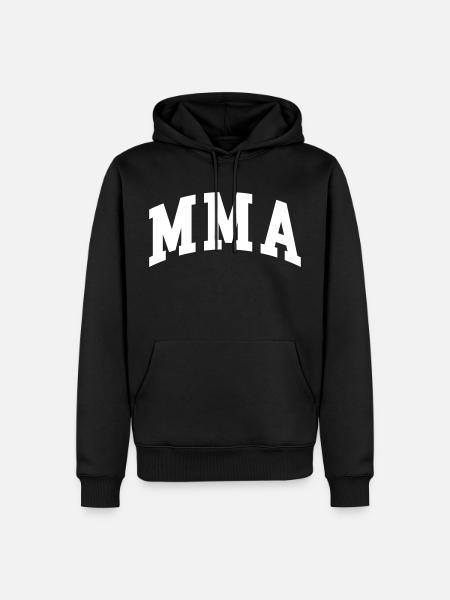 Le MMA - Sweat à capuche Premium bio Homme - noir