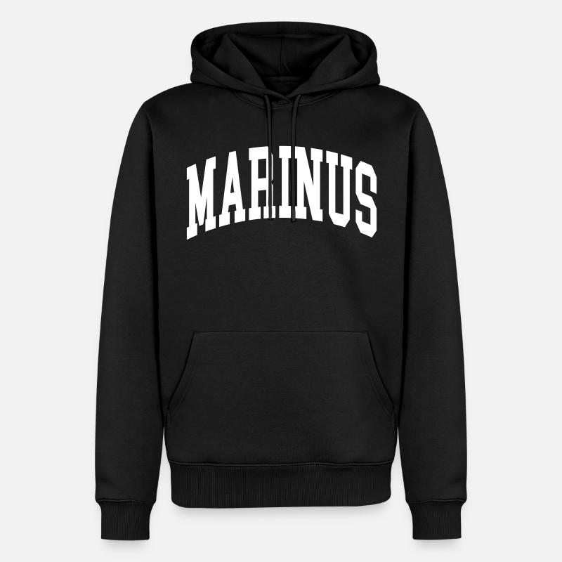 Marinus - Sweat à capuche Premium bio Homme - noir
