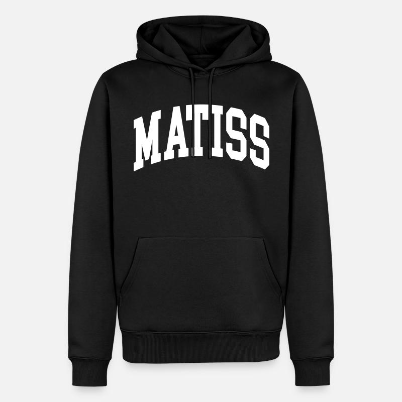 Matiss - Sweat à capuche Premium bio Homme - noir