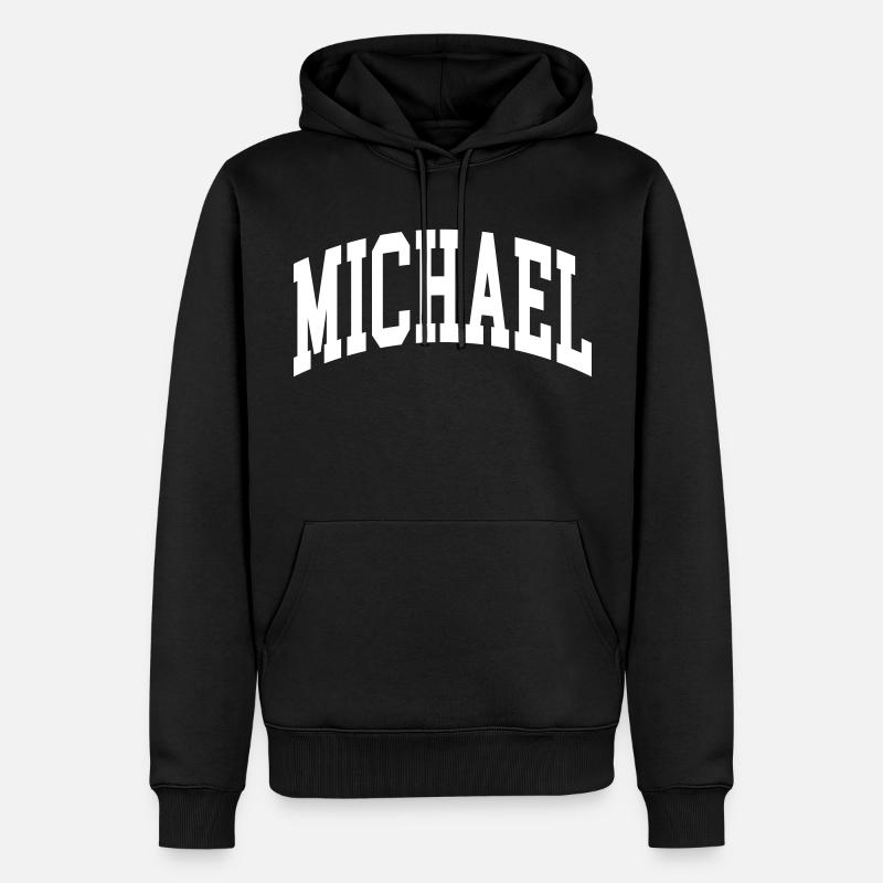 Michael - Männer Premium Bio Hoodie - Schwarz