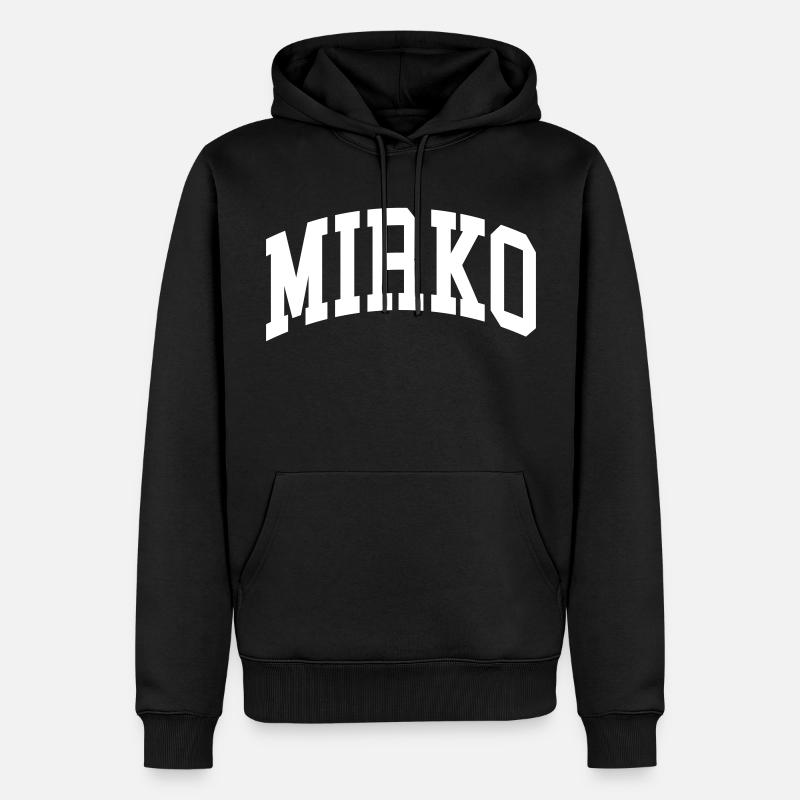 Mirko - Sweat à capuche Premium bio Homme - noir