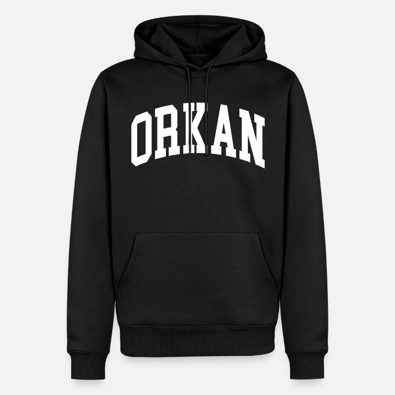 Ouragan - Sweat à capuche Premium bio Homme - noir