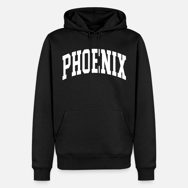 Phoenix - Männer Premium Bio Hoodie - Schwarz