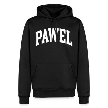 Pavel - Sweat à capuche Premium bio Homme - noir - Devant - Nico (187cm)