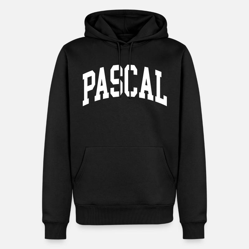 Pascal - Männer Premium Bio Hoodie - Schwarz