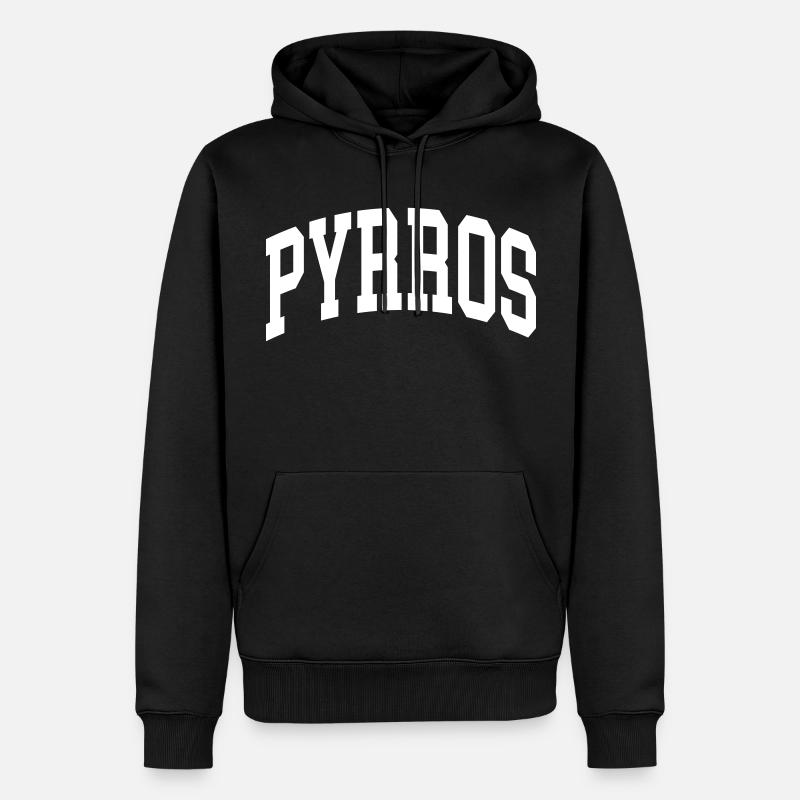 Pyrros - Sweat à capuche Premium bio Homme - noir