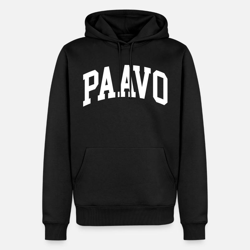 Paavo - Sweat à capuche Premium bio Homme - noir