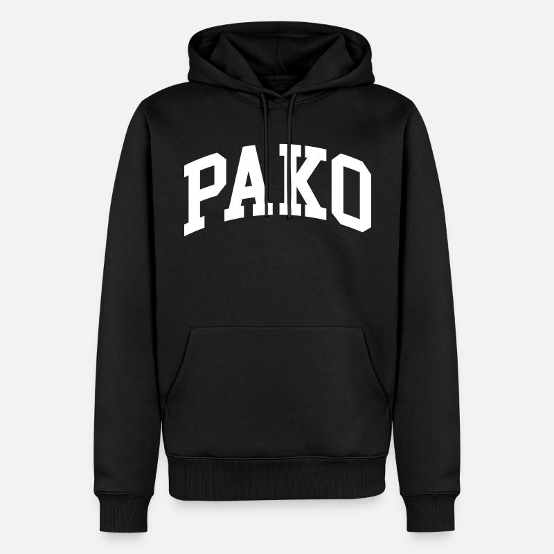 Pako - Sweat à capuche Premium bio Homme - noir