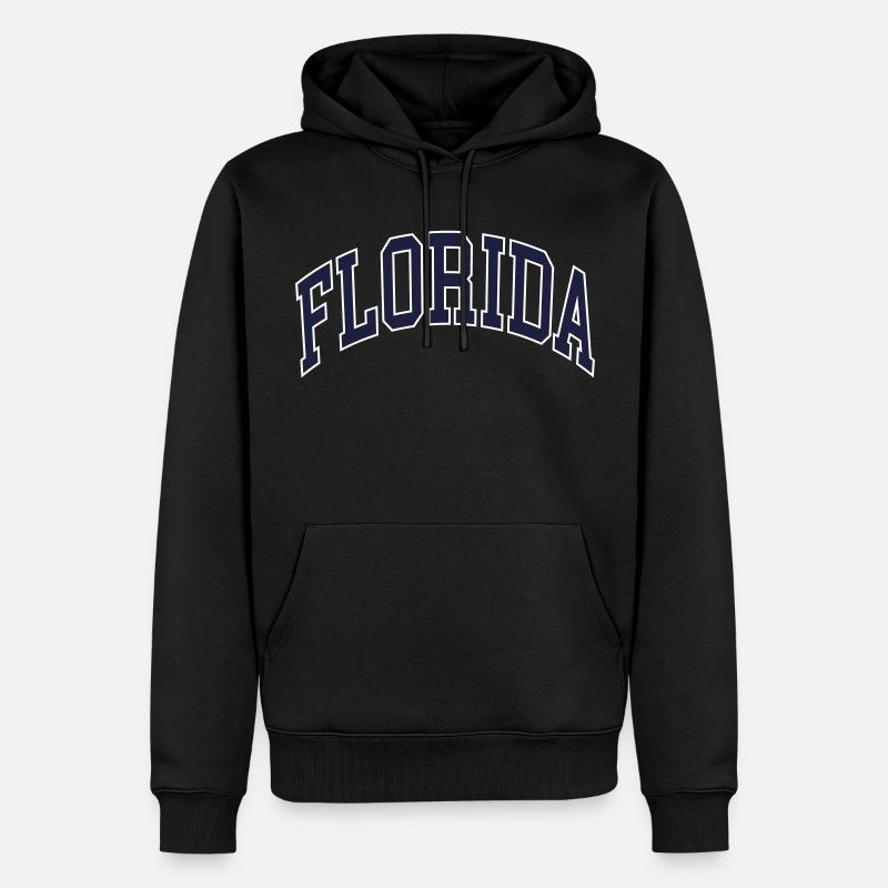 Florida - Männer Premium Bio Hoodie - Schwarz