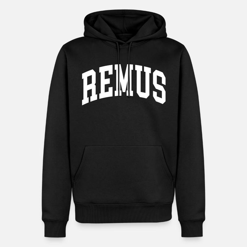 Remus - Sweat à capuche Premium bio Homme - noir