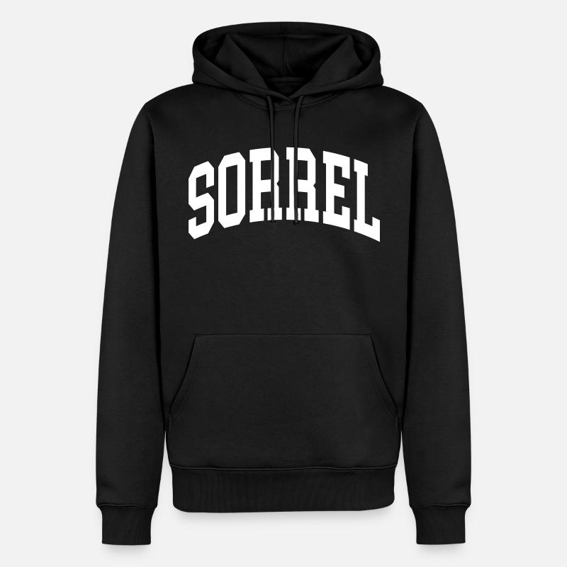 Oseille - Sweat à capuche Premium bio Homme - noir