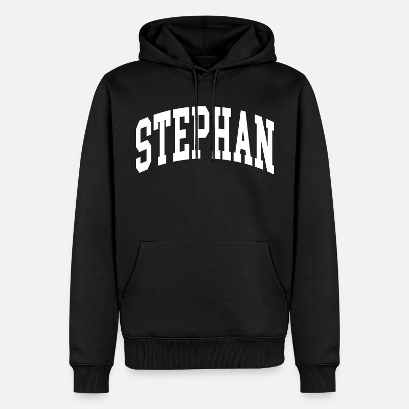 Stephan - Männer Premium Bio Hoodie - Schwarz
