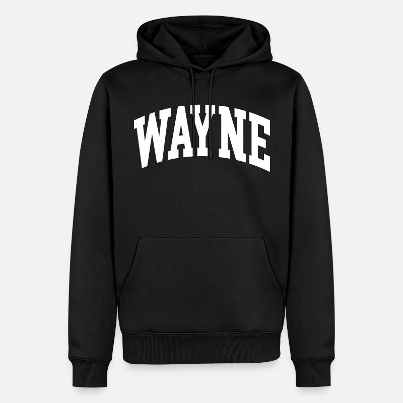 Wayne - Sweat à capuche Premium bio Homme - noir