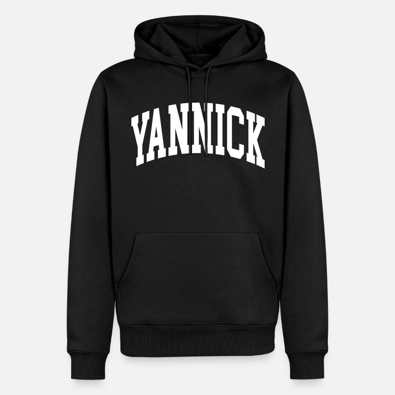 Yannick - Sweat à capuche Premium bio Homme - noir