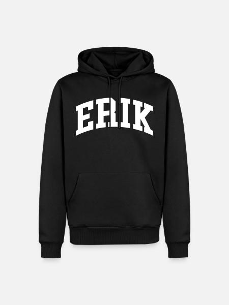 Erik - Men’s Premium Organic Hoodie - black