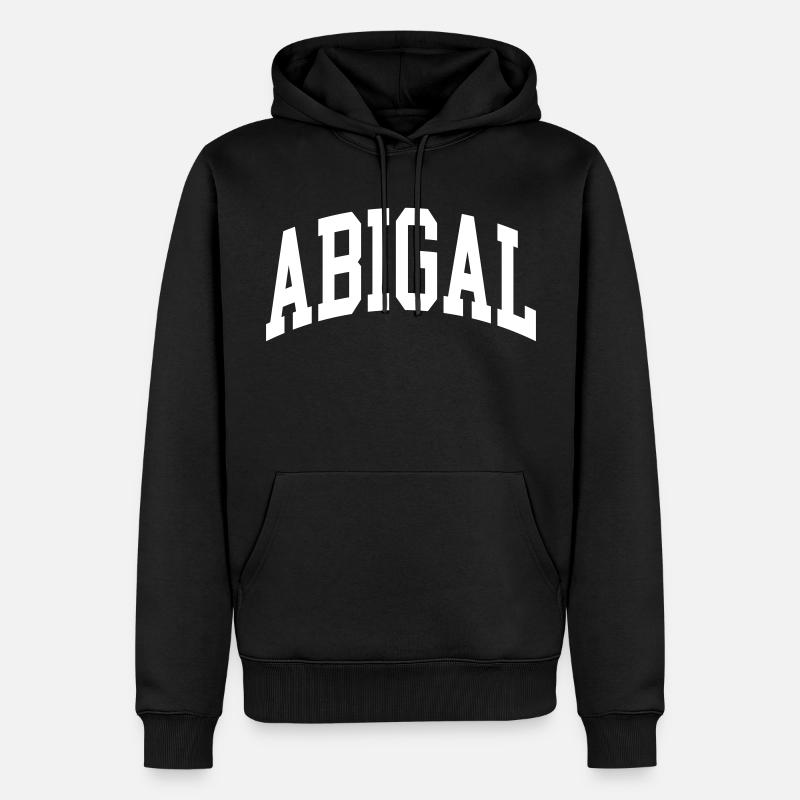 Abigal - Sweat à capuche Premium bio Homme - noir