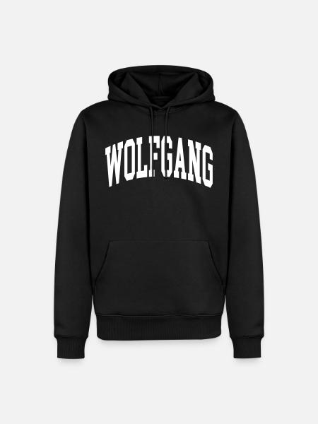 Wolfgang - Men’s Premium Organic Hoodie - black