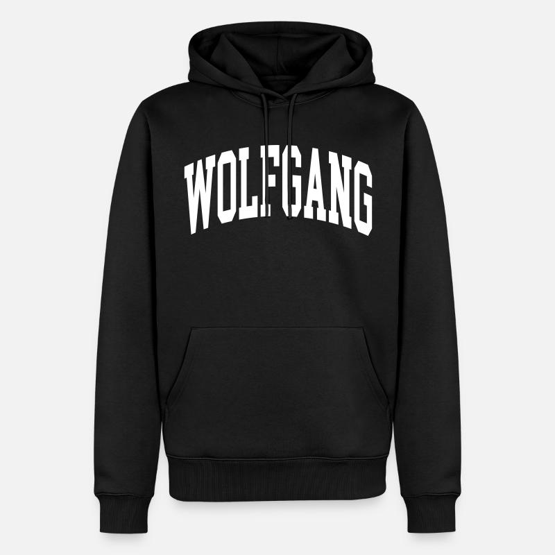 Wolfgang - Männer Premium Bio Hoodie - Schwarz