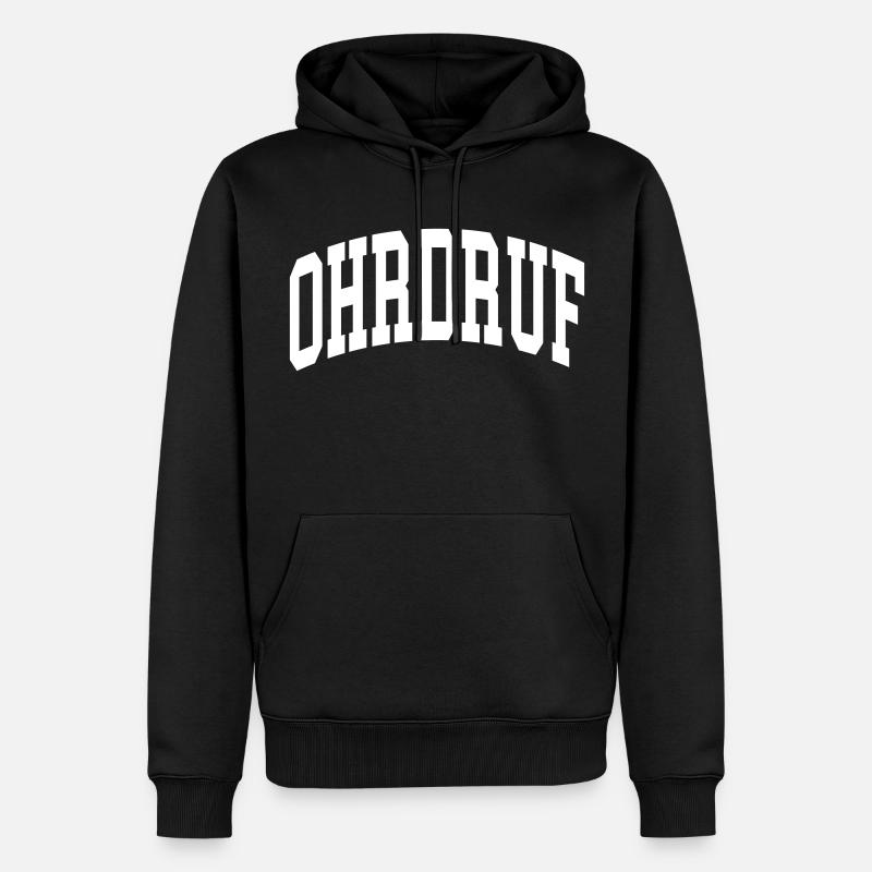 Ohrdruf - Männer Premium Bio Hoodie - Schwarz