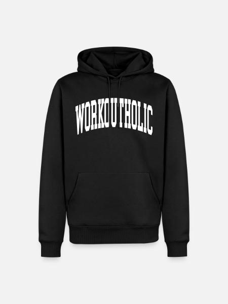 Workoutholic - Männer Premium Bio Hoodie - Schwarz