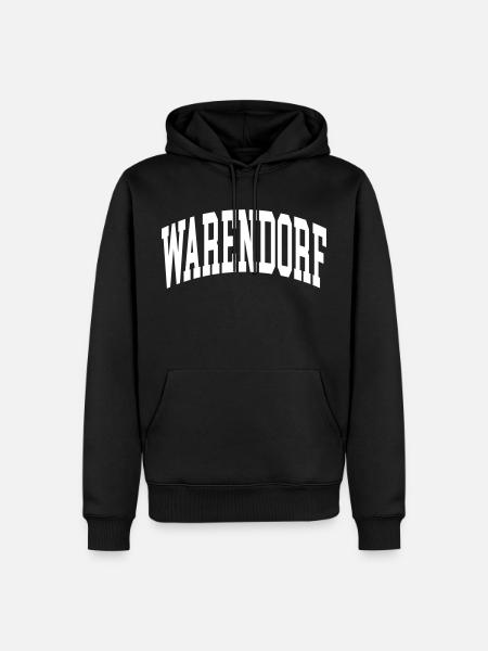 Warendorf - Männer Premium Bio Hoodie - Schwarz