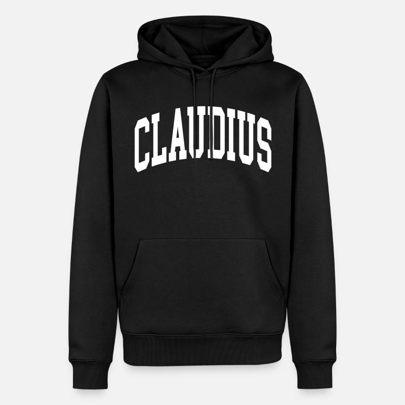 Claudius - Sweat à capuche Premium bio Homme - noir