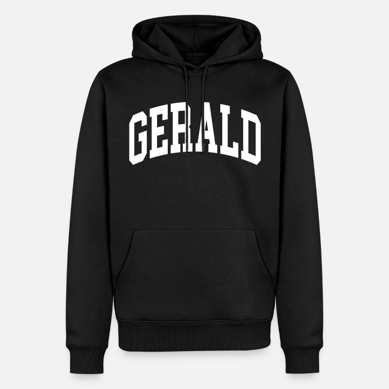 Gerald - Männer Premium Bio Hoodie - Schwarz