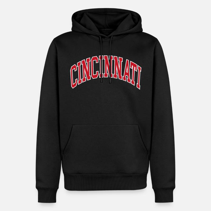 Cincinnati - Männer Premium Bio Hoodie - Schwarz
