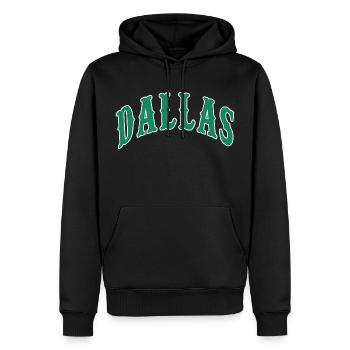 Dallas - Sweat à capuche Premium bio Homme - noir - Devant - Nico (187cm)