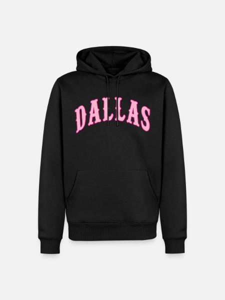 Dallas - Men’s Premium Organic Hoodie - black