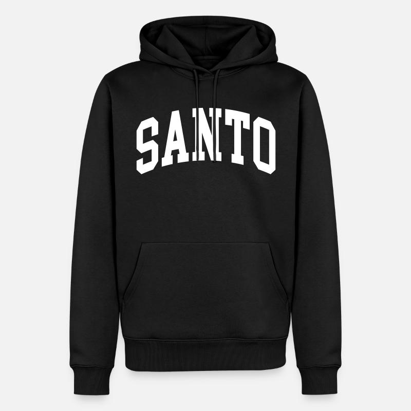 Santo - Sweat à capuche Premium bio Homme - noir