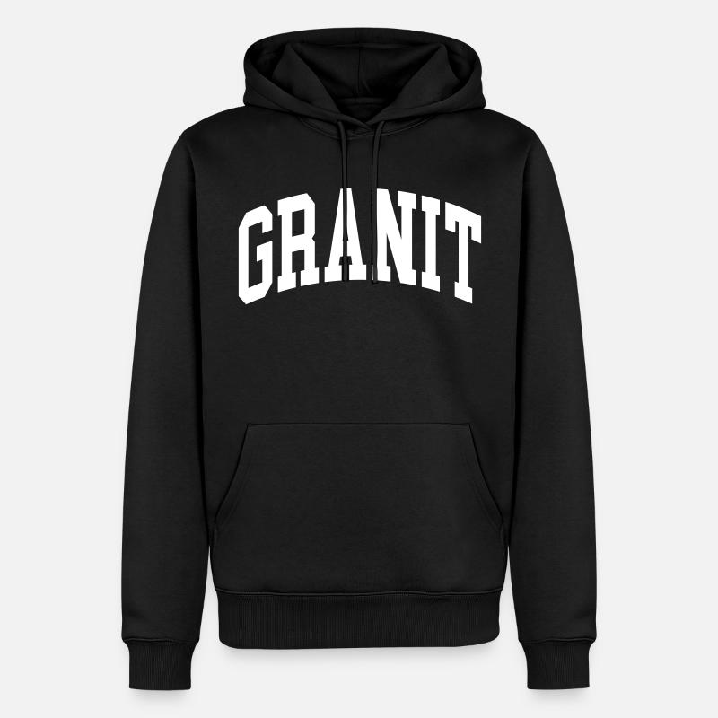 Granit - Männer Premium Bio Hoodie - Schwarz
