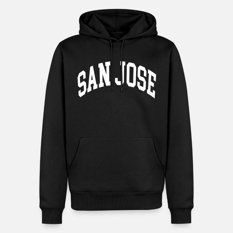 San José - Sweat à capuche Premium bio Homme - noir