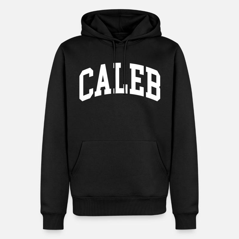 Caleb - Sweat à capuche Premium bio Homme - noir