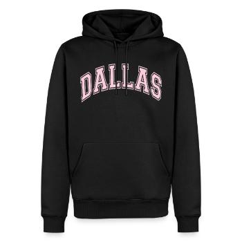 Dallas - Sweat à capuche Premium bio Homme - noir - Devant - Nico (187cm)
