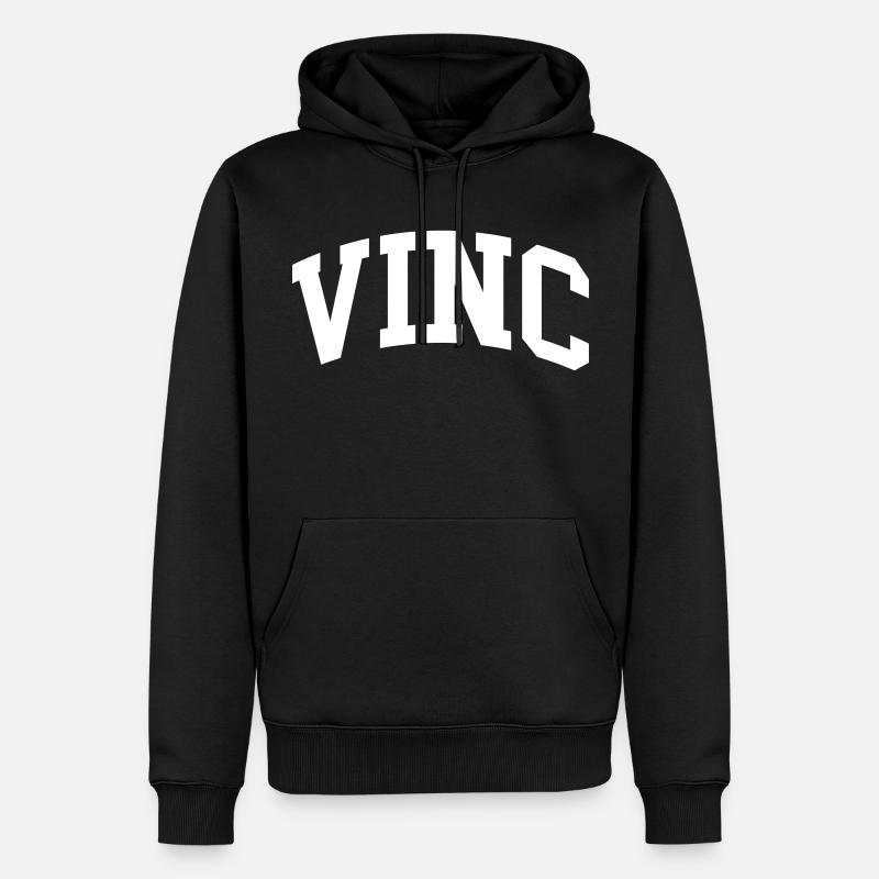 Vinc - Männer Premium Bio Hoodie - Schwarz