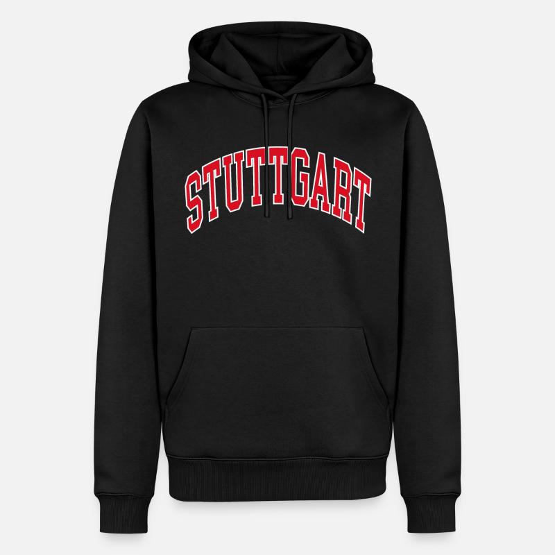 Stuttgart - Sweat à capuche Premium bio Homme - noir