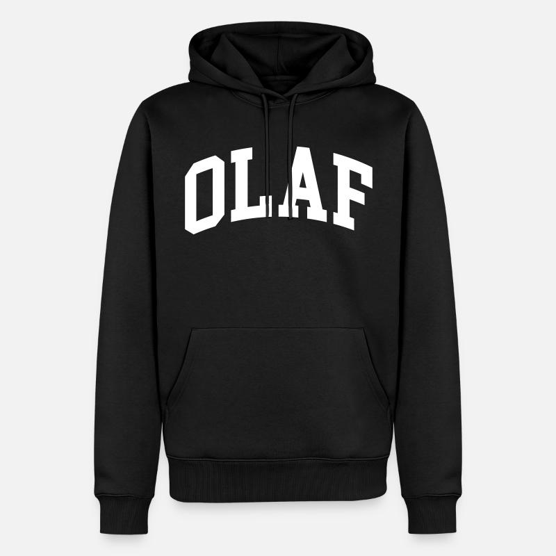 Olaf - Sweat à capuche Premium bio Homme - noir