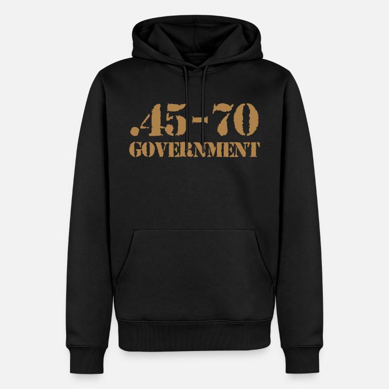 45-70 caliber ammo - Männer Premium Bio Hoodie - Schwarz