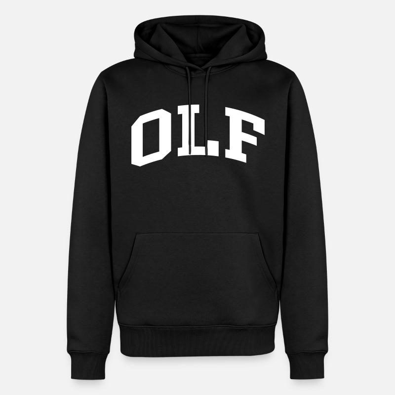 Olf - Sweat à capuche Premium bio Homme - noir
