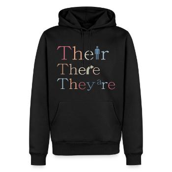 Sie sind da sind Englischlehrer Gramma Police - Männer Premium Bio Hoodie - Schwarz - Vorne - Nico (187cm)