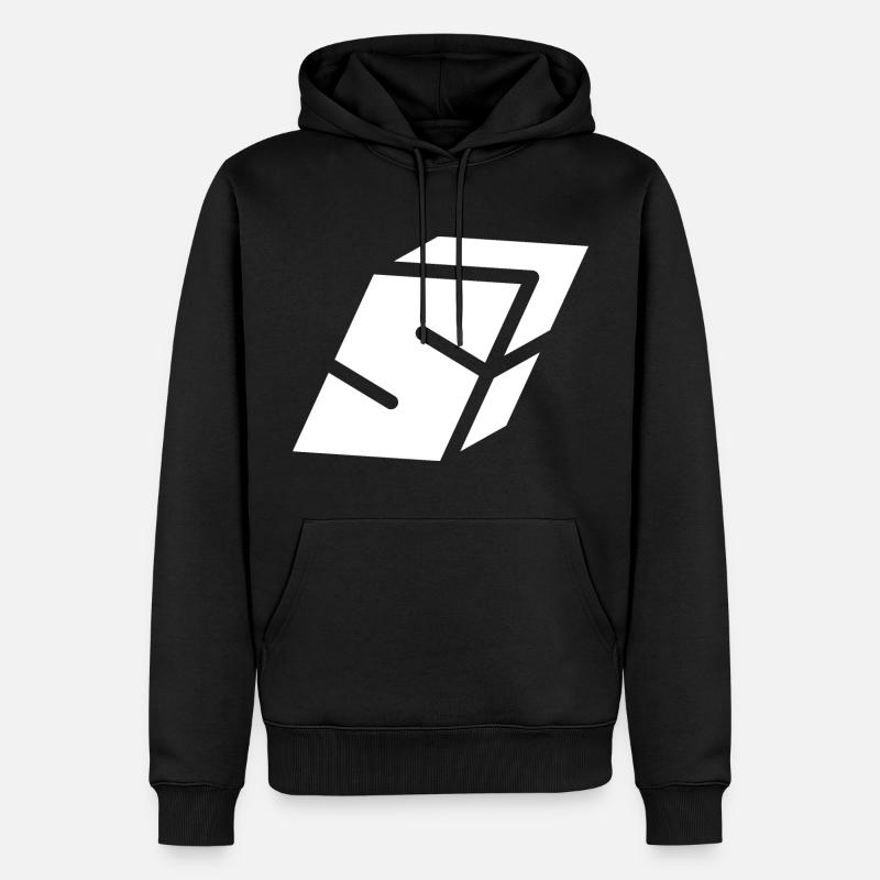 Abstract S-Brief - Männer Premium Bio Hoodie - Schwarz