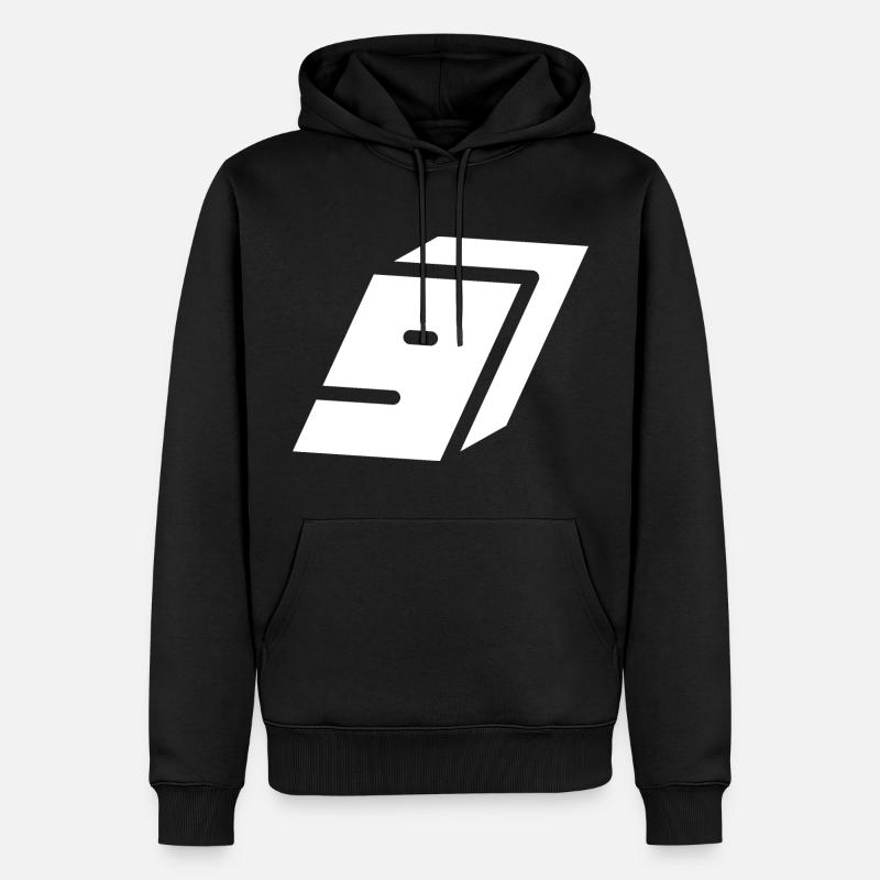 Abstract Nummer 9 - Männer Premium Bio Hoodie - Schwarz