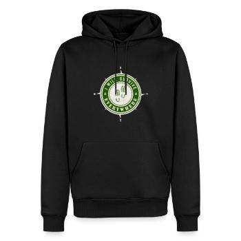 Je survivrai partout - Sweat à capuche Premium bio Homme - noir - Devant - Nico (187cm)