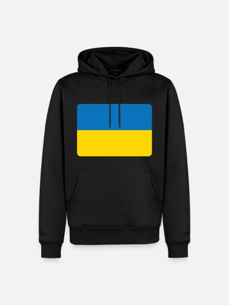 UKRAINE IS NO. 1 - Men’s Premium Organic Hoodie - black