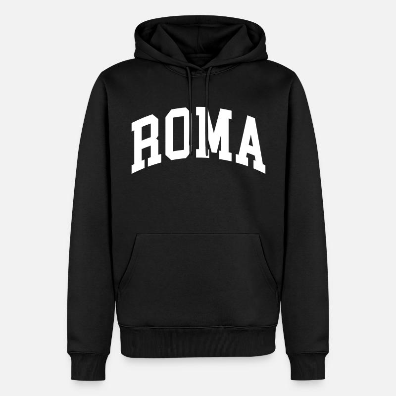 Rom - Männer Premium Bio Hoodie - Schwarz