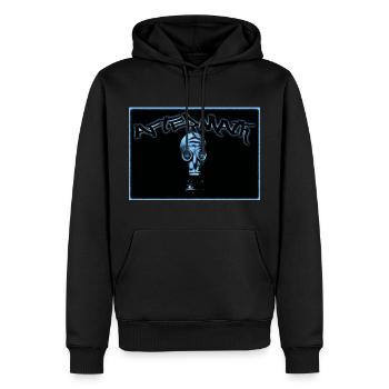 Aftermath Maske - Männer Premium Bio Hoodie - Schwarz - Vorne - Nico (187cm)