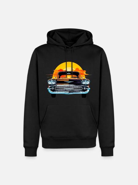 Sun Set Chevy - Men’s Premium Organic Hoodie - black