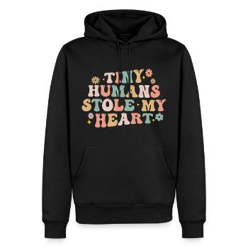Tiny Humans Stole My Heart - NICU Nurse Women - Sweat à capuche Premium bio Homme - noir - Devant - Nico (187cm)